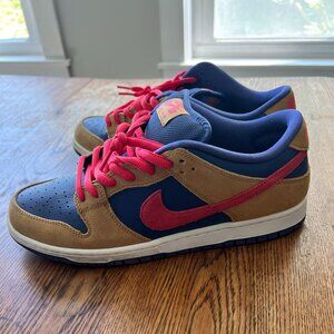 Nike Dunk SB Low Pro Wheat Fusion Red Reverse Papa Bear